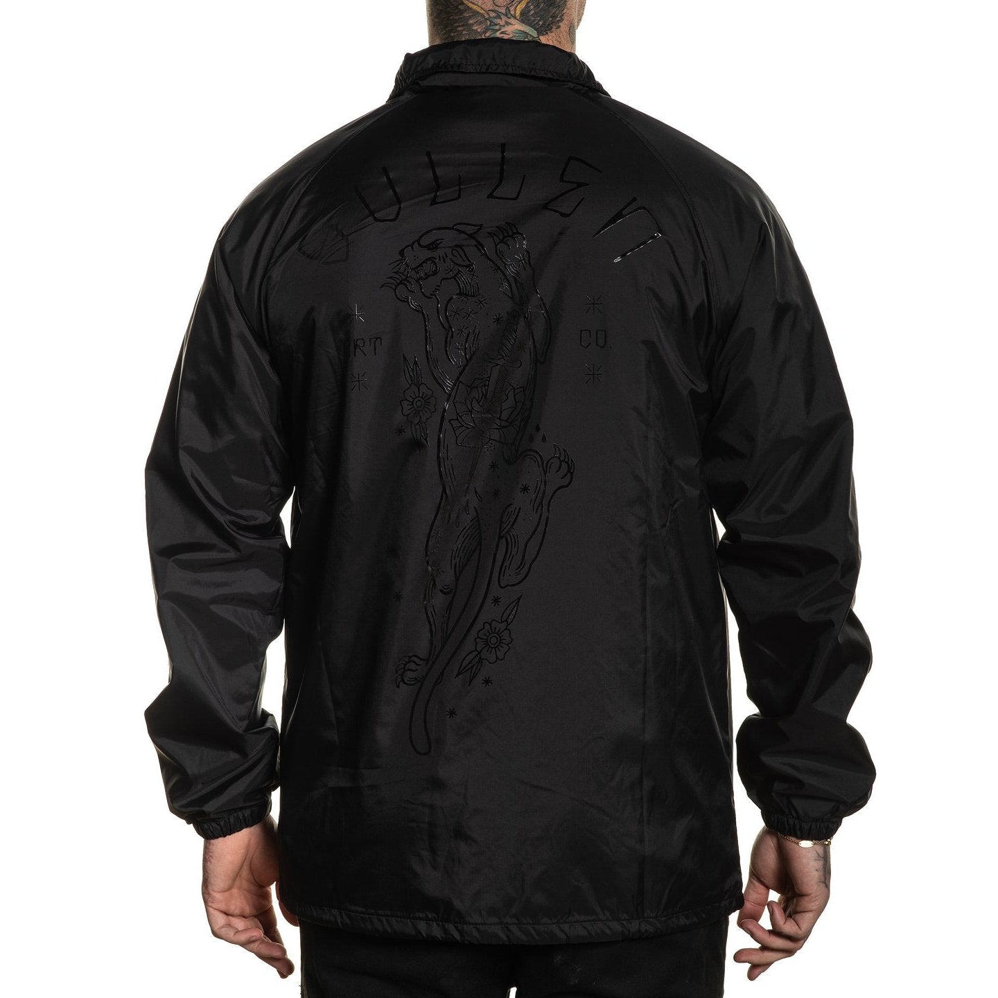 Panther Black Mens Jacket-Mens Jumpers, Hoodies & Long Sleeves-Scarlett Dawn