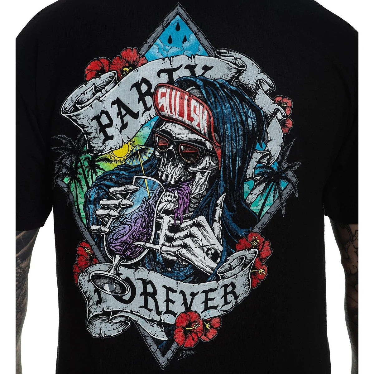 Party Forever Standard Fit Mens T-Shirt-Mens T-Shirts &amp; Tanks-Scarlett Dawn