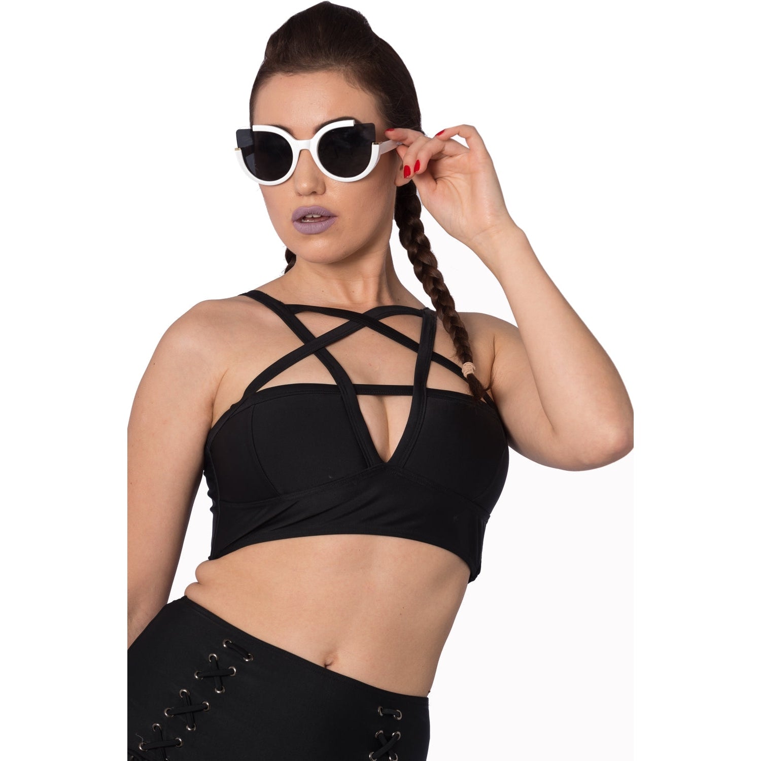 Pentagram Bikini Top-Womens Swimwear-Scarlett Dawn