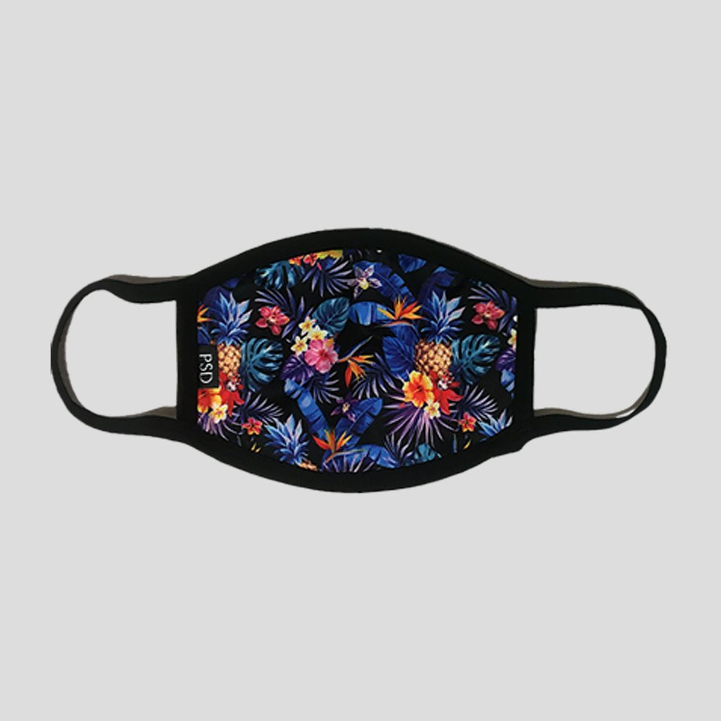 Pineapple Blue Face Mask-Face Masks & Wraps-Scarlett Dawn