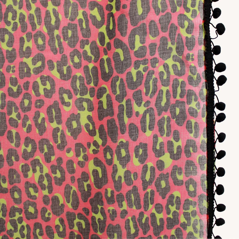 Pink Leopard Window Curtain-Window Curtains-Scarlett Dawn