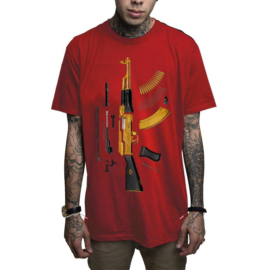 Plated Red Mens T-Shirt-Mens T-Shirts &amp; Tanks-Scarlett Dawn