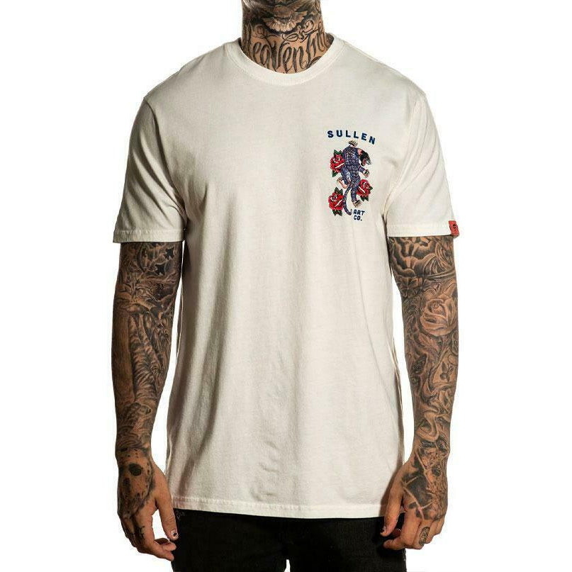 Poly Panther Premium Antique White Mens T-Shirt-Mens T-Shirts &amp; Tanks-Scarlett Dawn