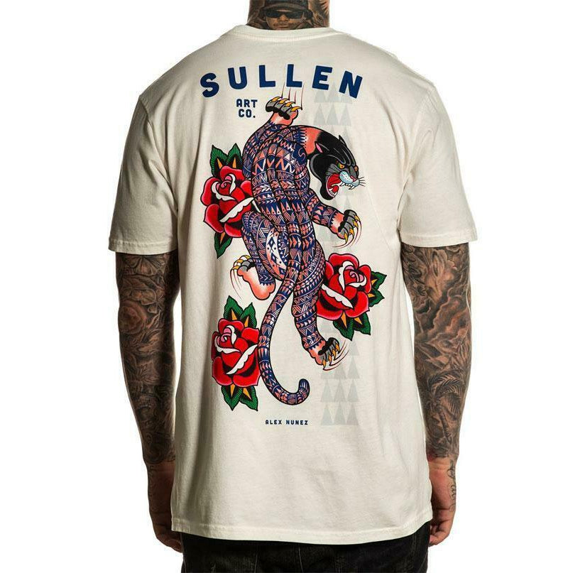 Poly Panther Premium Antique White Mens T-Shirt-Mens T-Shirts & Tanks-Scarlett Dawn