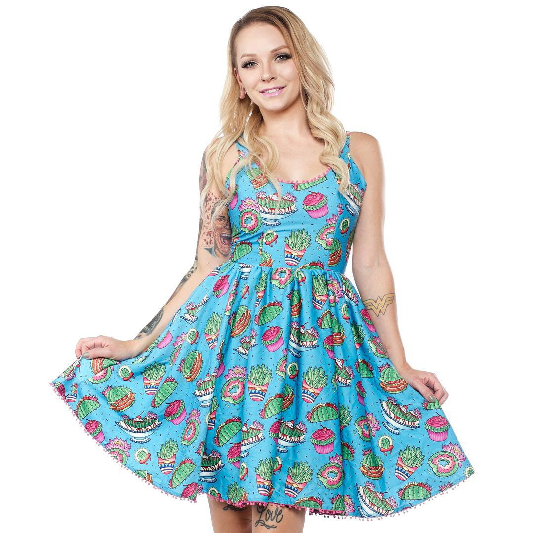 Prickly Delights Sweets Womens Dress-Womens Dresses-Scarlett Dawn
