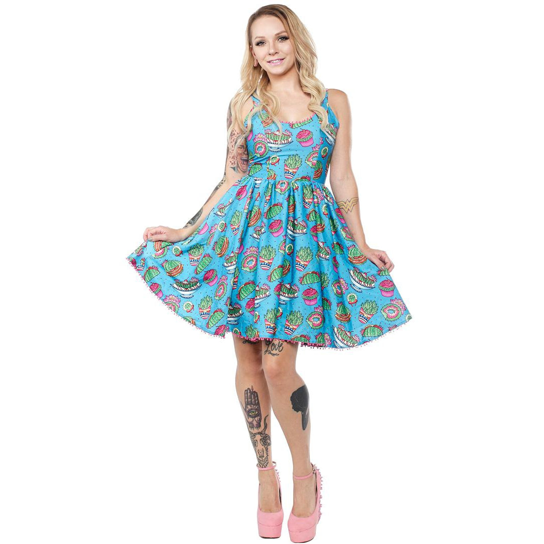 Prickly Delights Sweets Womens Dress-Womens Dresses-Scarlett Dawn
