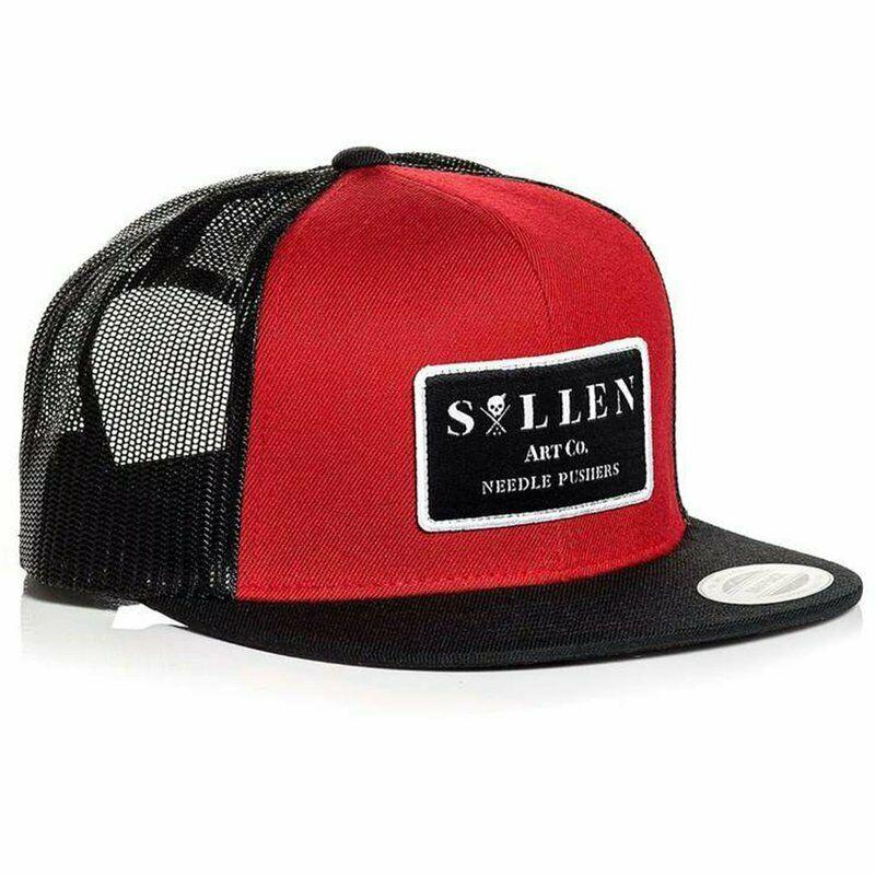 Pushin' Needles Red 9Fifty Snapback Truckers Cap-Mens Beanies, Hats & Snapback Caps-Scarlett Dawn