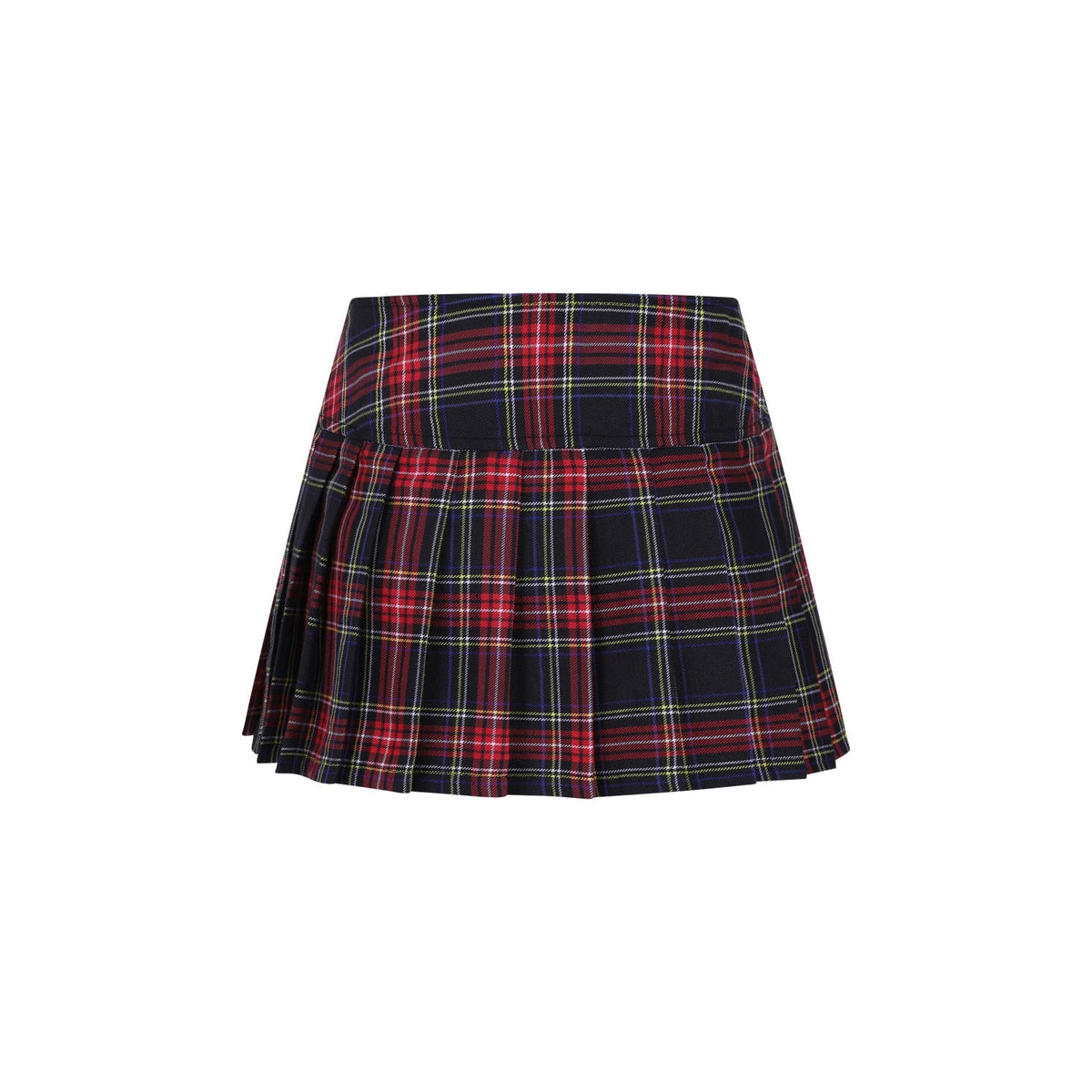 Red Black Womens Tartan Mini Skirt-Womens Shorts &amp; Skirts-Scarlett Dawn