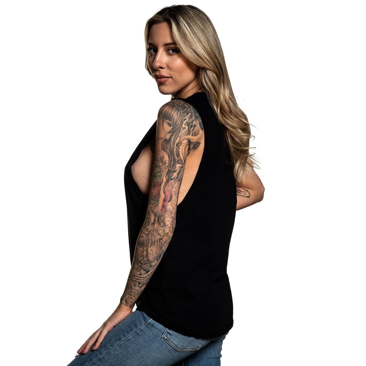 Red Rose Womens Tank-Womens Tops-Scarlett Dawn