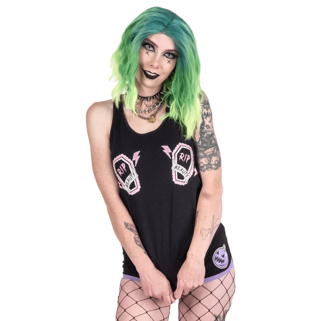 Rest In Peace Beauty Racerback Tank-Womens Tops-Scarlett Dawn