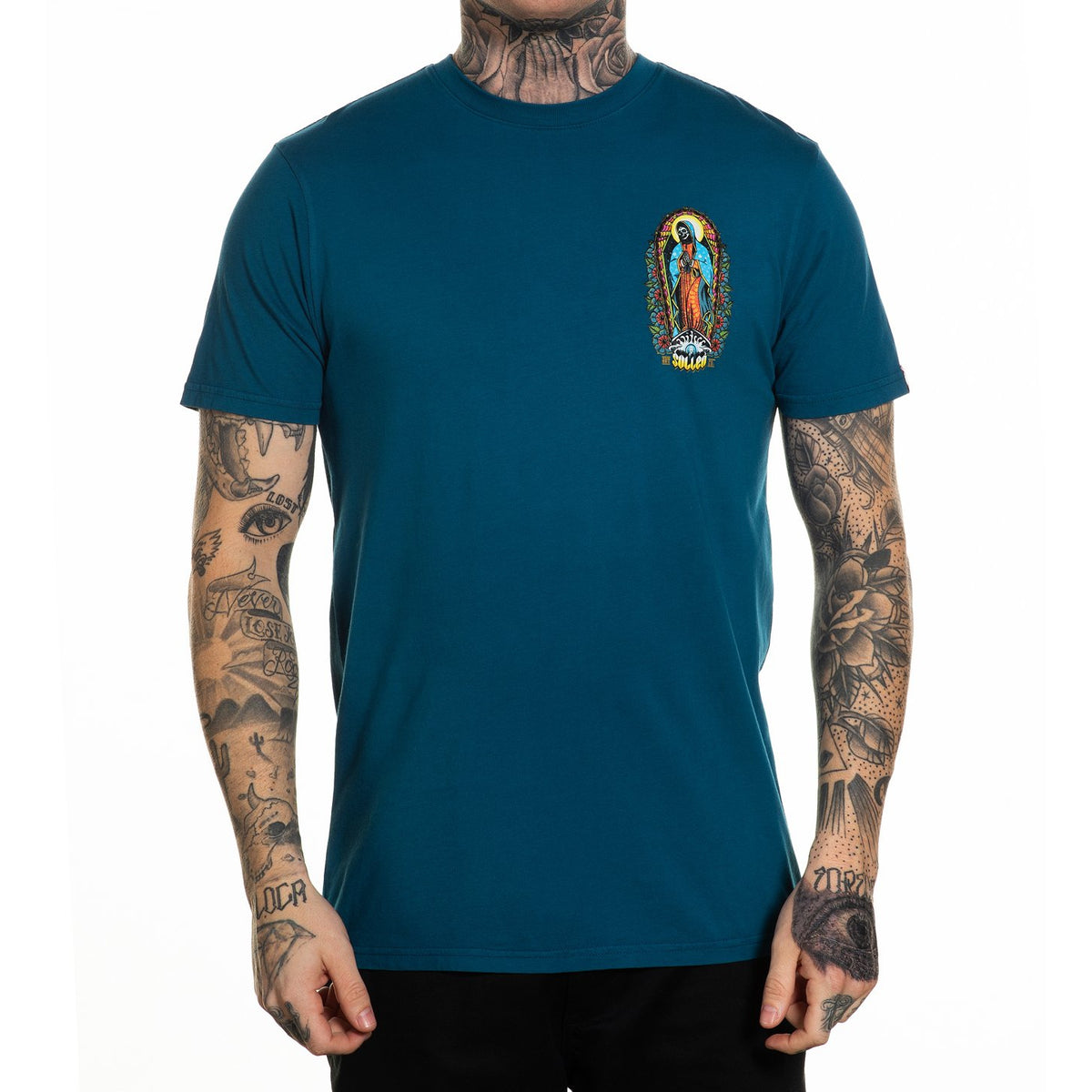 Reza Por El Blue Premium Fit Mens T-Shirt-Mens T-Shirts &amp; Tanks-Scarlett Dawn