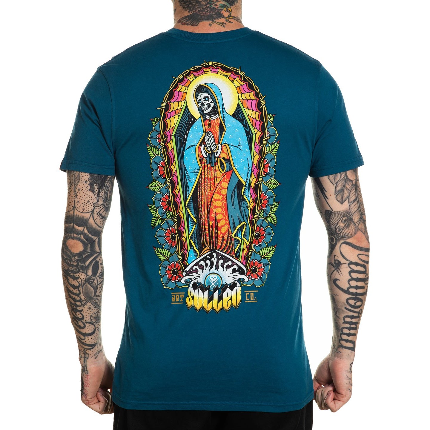 Reza Por El Blue Premium Fit Mens T-Shirt-Mens T-Shirts & Tanks-Scarlett Dawn