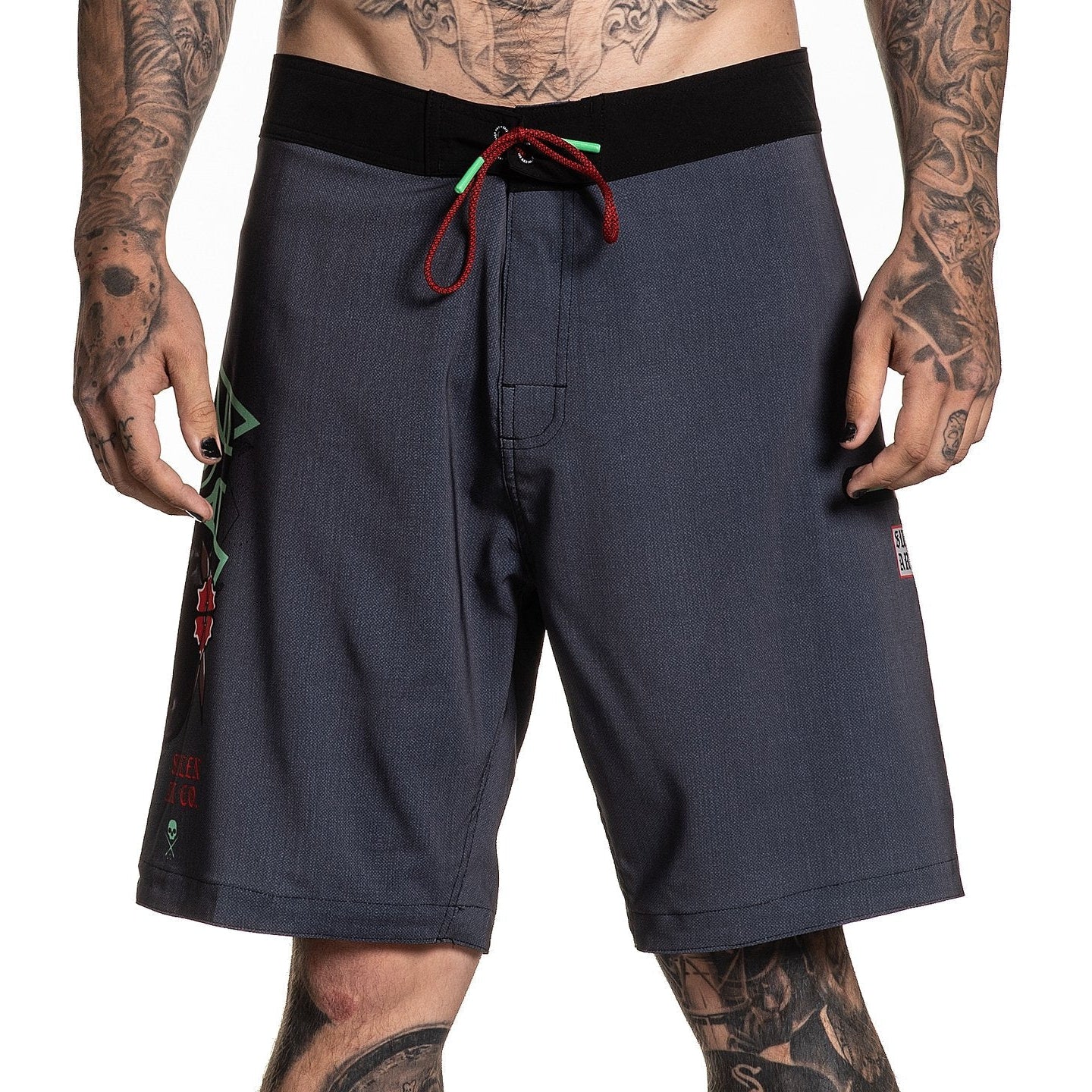 Rigoni Skull Board Shorts-Mens Shorts & Pants-Scarlett Dawn