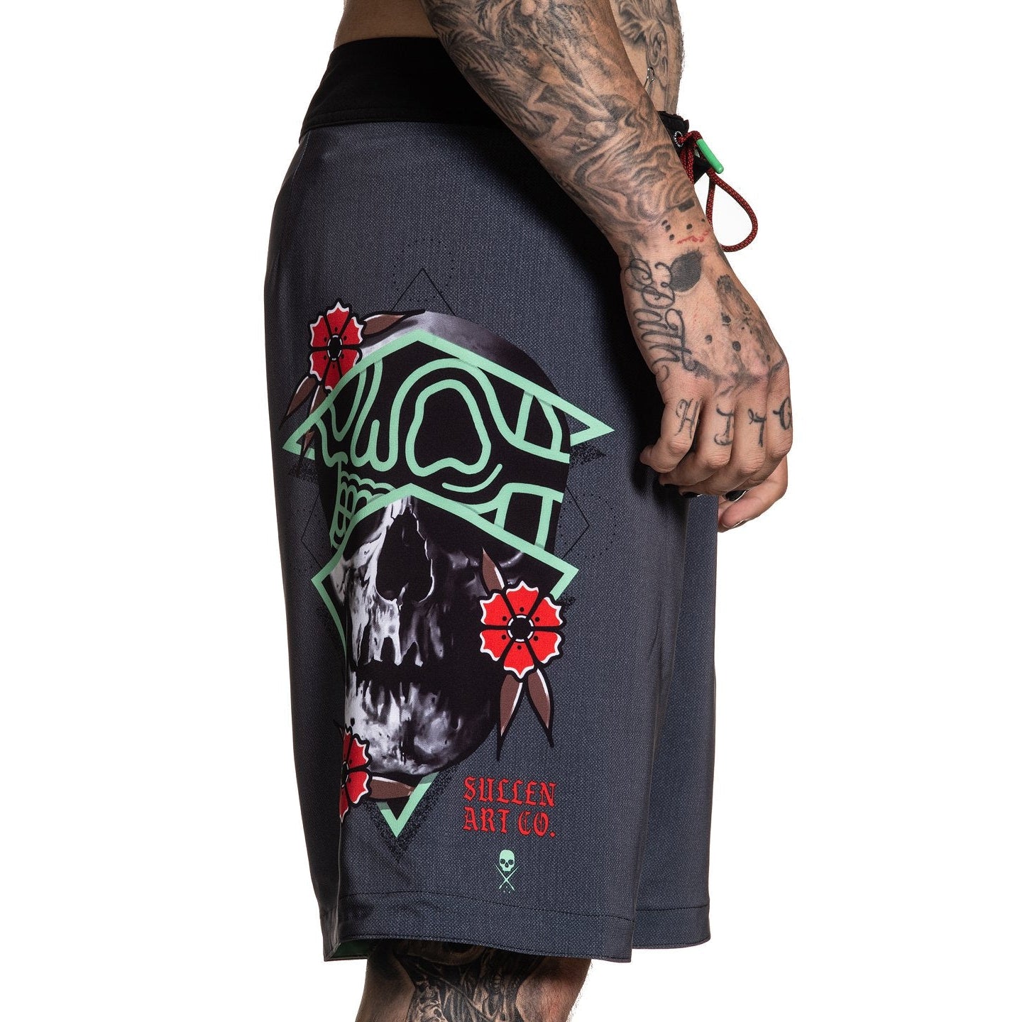 Rigoni Skull Board Shorts-Mens Shorts & Pants-Scarlett Dawn