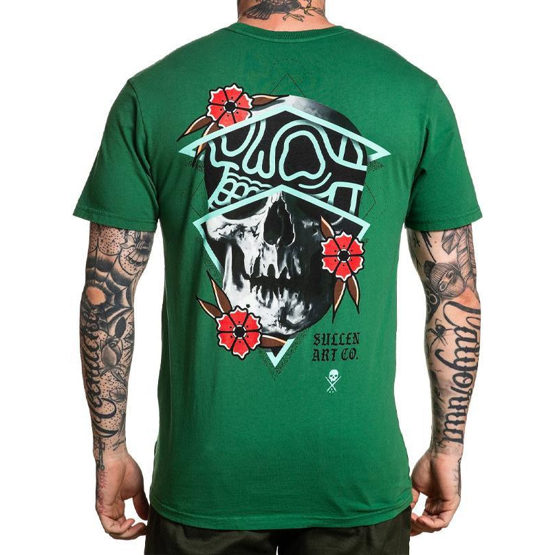 Rigoni Skull Green Premium Fit Mens T-Shirt-Mens T-Shirts &amp; Tanks-Scarlett Dawn