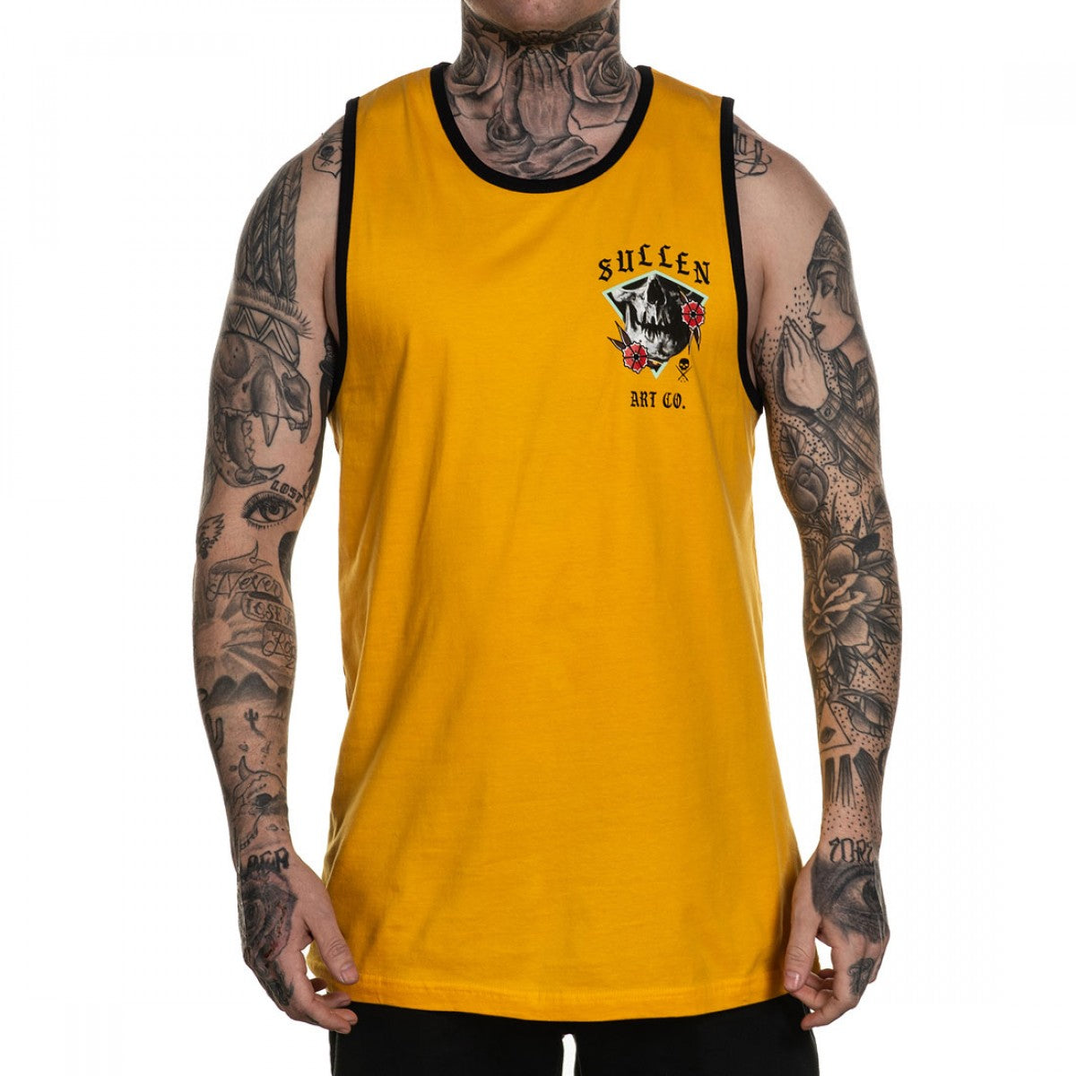 Rigoni Skull Standard Fit Mens Tank-Mens T-Shirts & Tanks-Scarlett Dawn