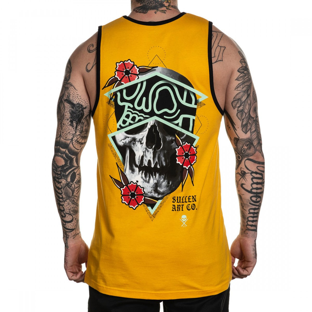 Rigoni Skull Standard Fit Mens Tank-Mens T-Shirts & Tanks-Scarlett Dawn