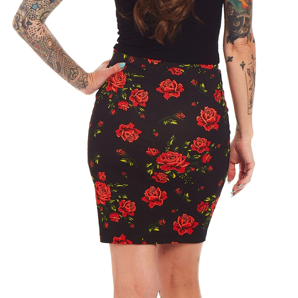 Rose Garden MIDI Skirt-Womens Shorts & Skirts-Scarlett Dawn