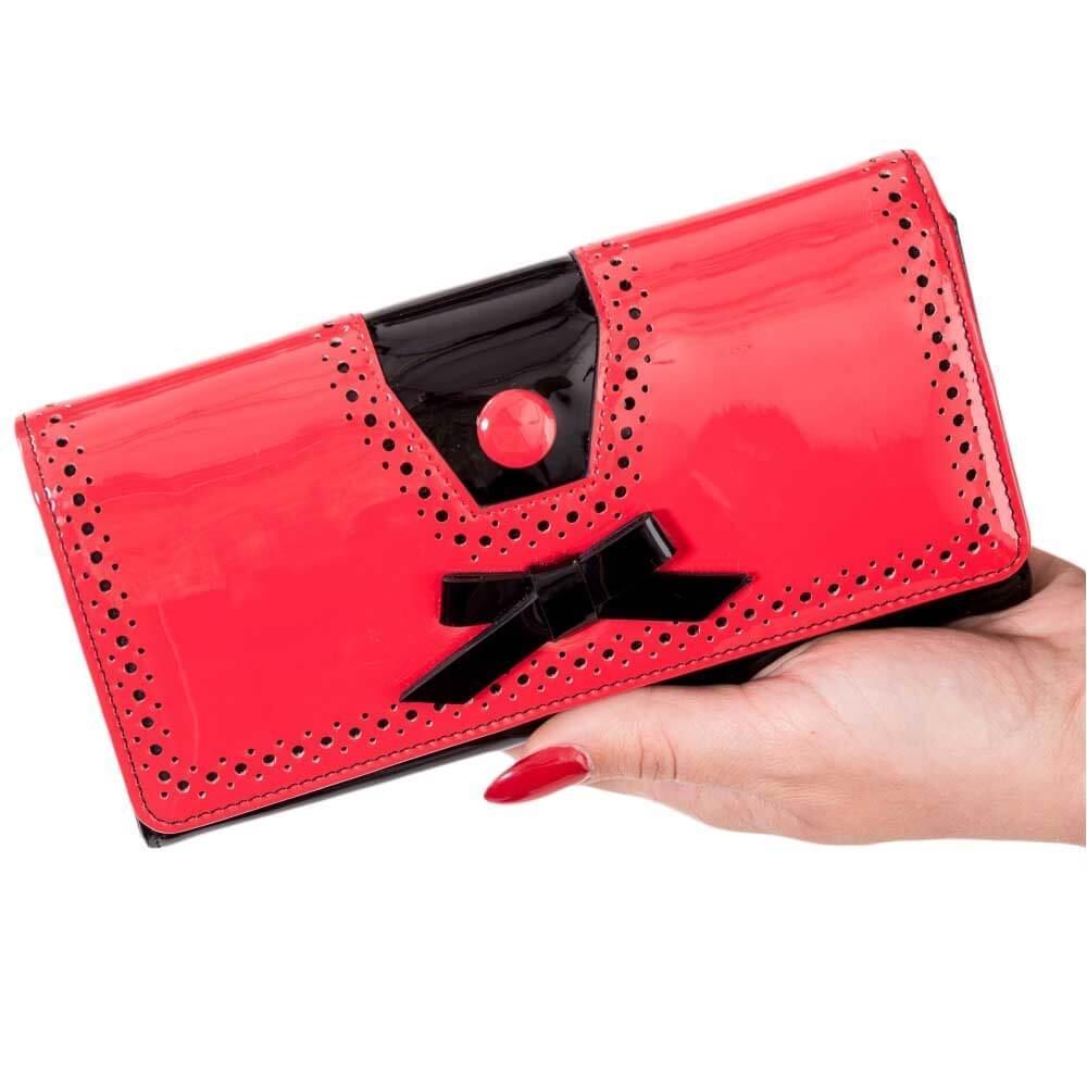 Rosemary Red/Black Womens Wallet-Womens Handbags, Purses & Wallets-Scarlett Dawn