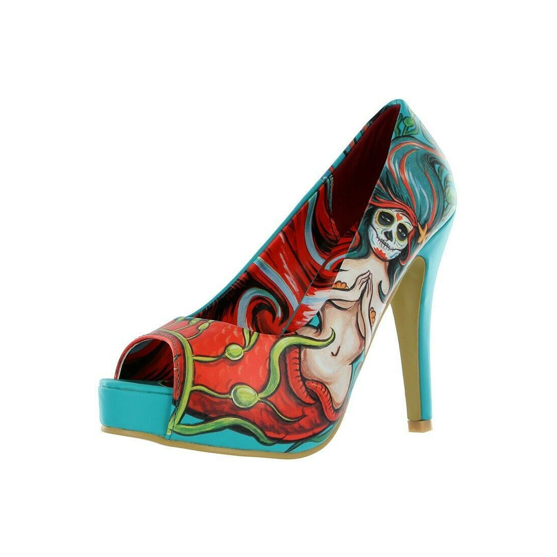 Sailor Sinker Peeptoe Platform Heels-Womens Shoes-Scarlett Dawn