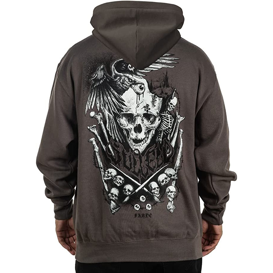 Sarvo Mens Pullover Hoodie-Mens Jumpers, Hoodies & Long Sleeves-Scarlett Dawn
