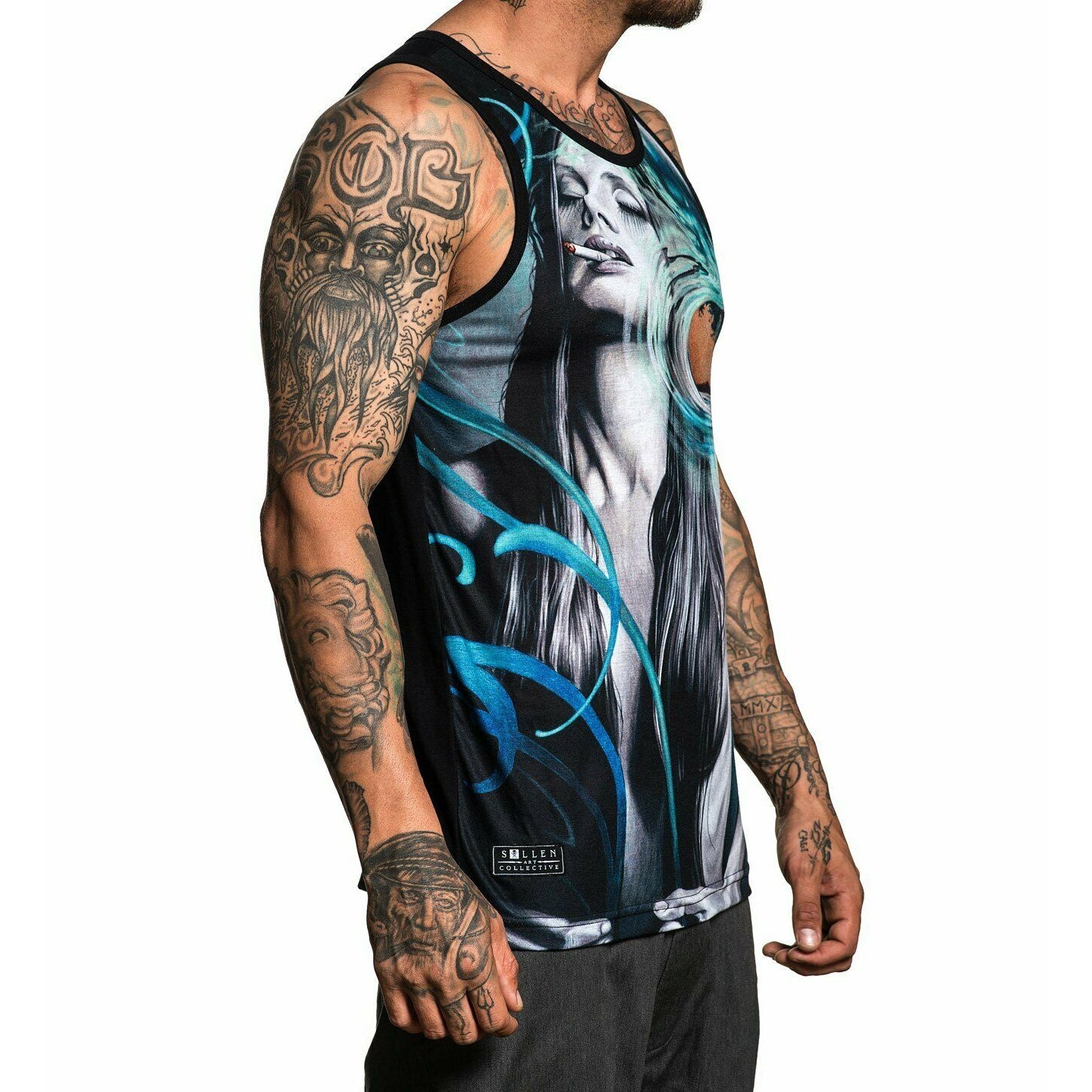Setting Sun Premium Fit Mens Tank-Mens T-Shirts & Tanks-Scarlett Dawn