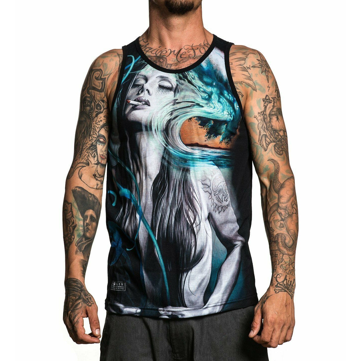 Setting Sun Premium Fit Mens Tank-Mens T-Shirts & Tanks-Scarlett Dawn