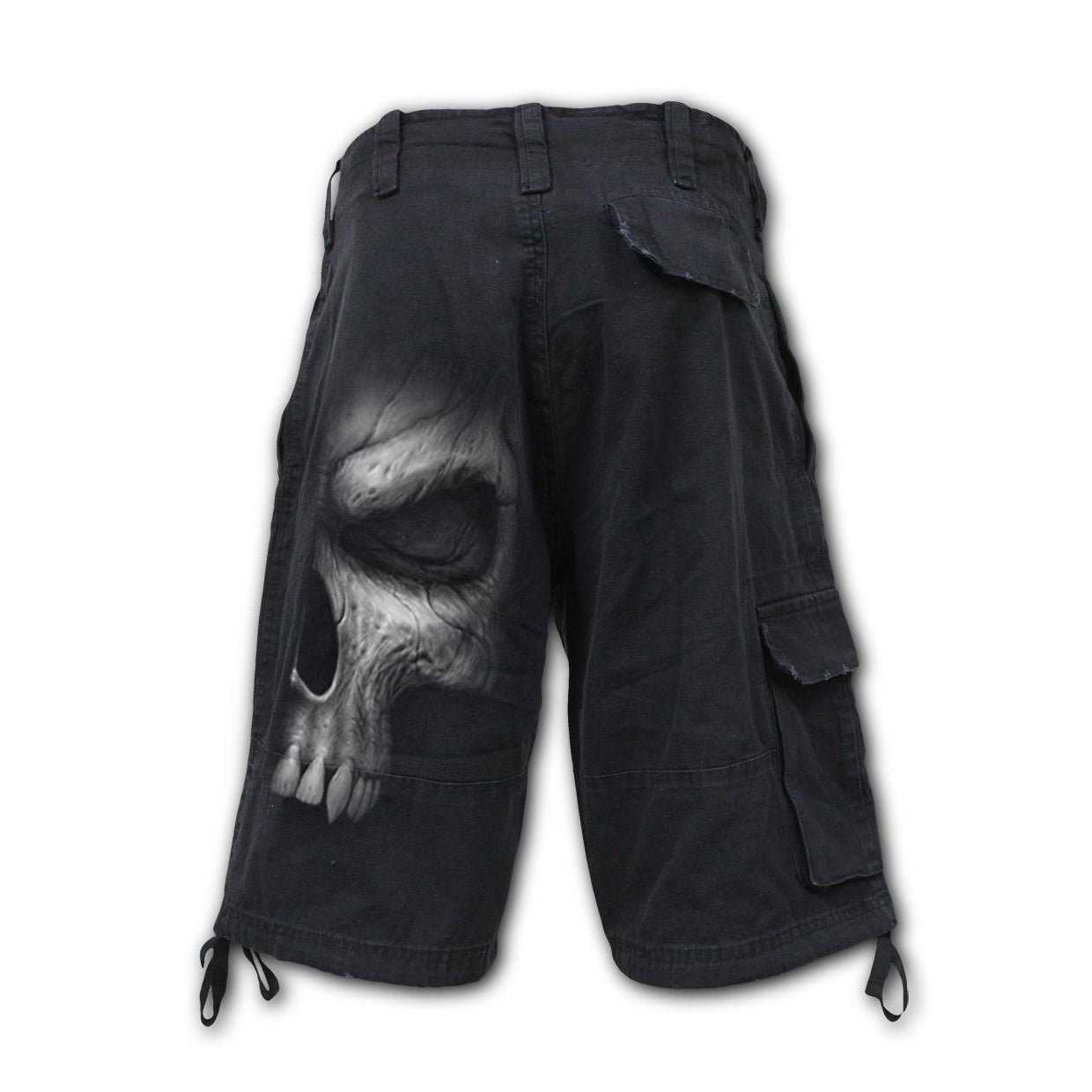 Shadow Master Mens Black Cargo Shorts-Mens Shorts & Pants-Scarlett Dawn