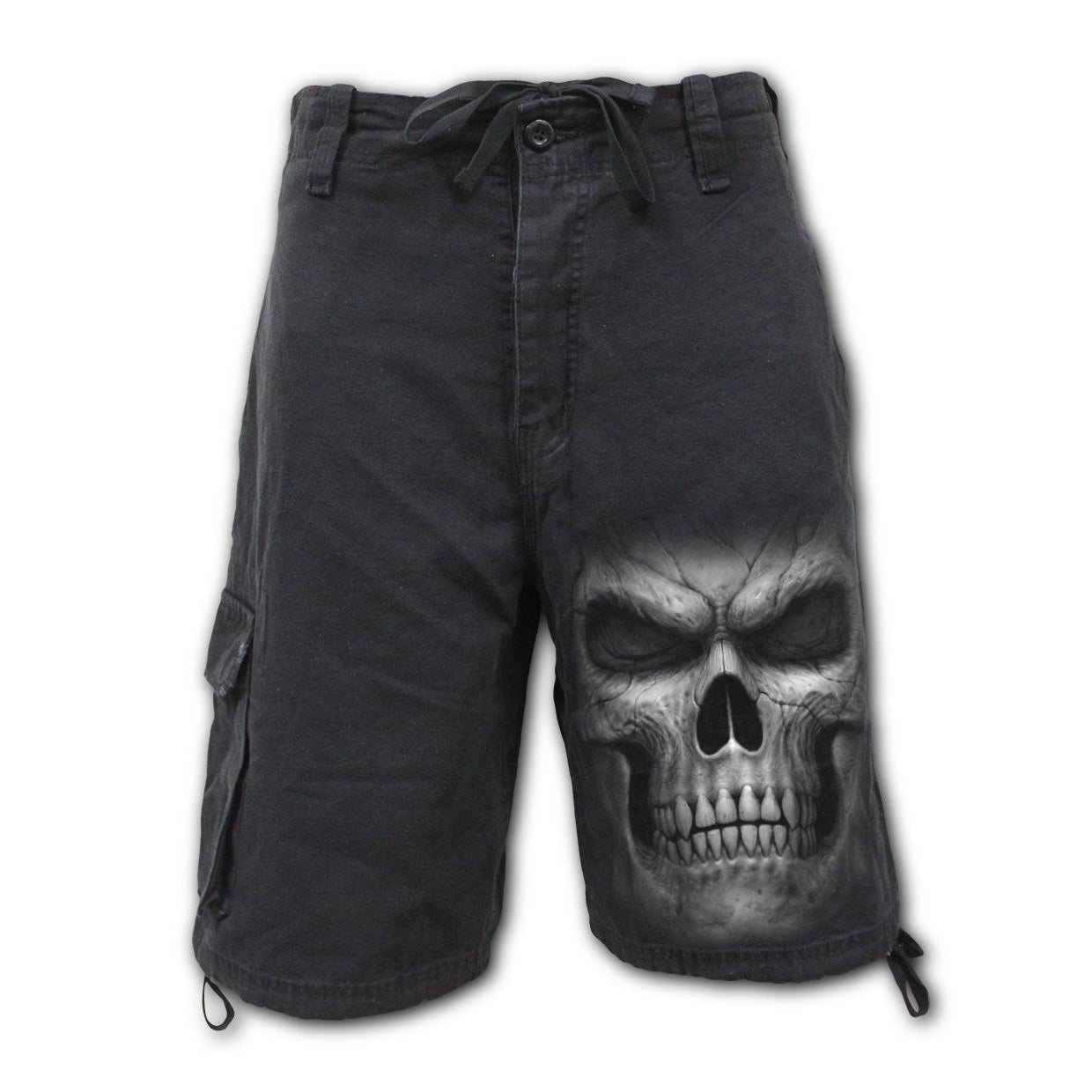 Shadow Master Mens Black Cargo Shorts-Mens Shorts & Pants-Scarlett Dawn
