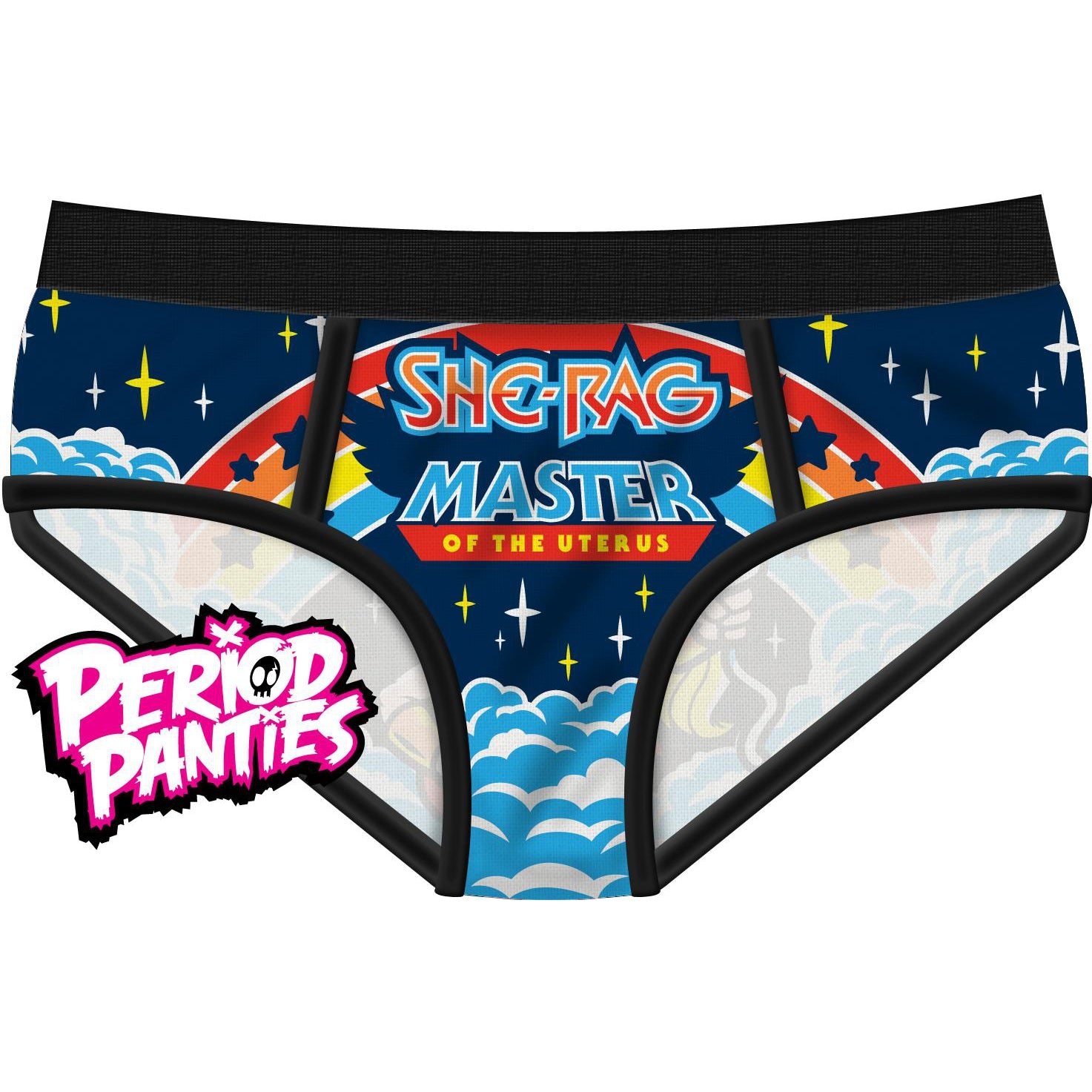 She Rag Masters Of The Uterus Period Panties-Womens Underwear-Scarlett Dawn