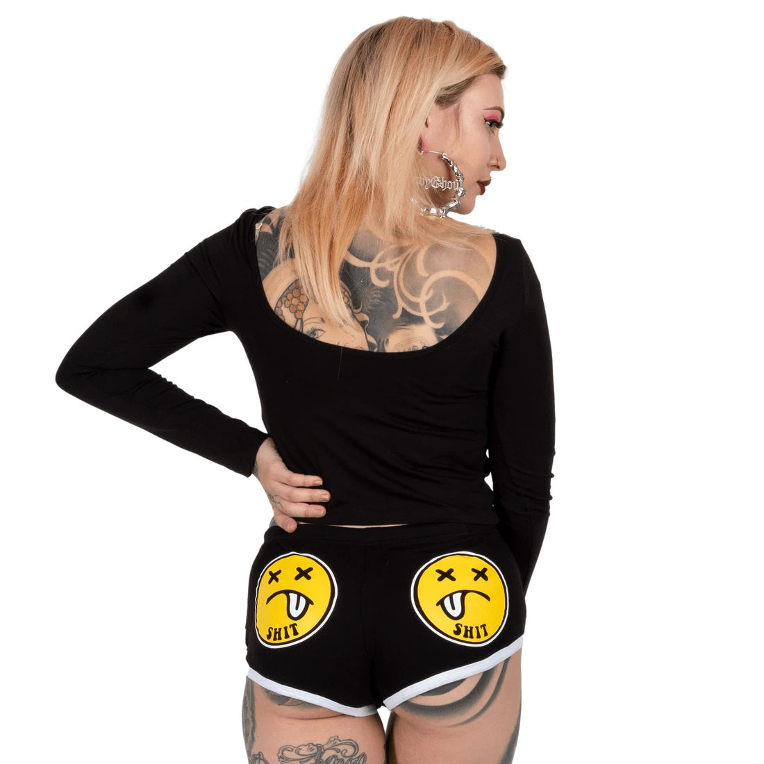 Sh!t Faced Womens Dolphin Hot Shorts-Womens Shorts & Skirts-Scarlett Dawn