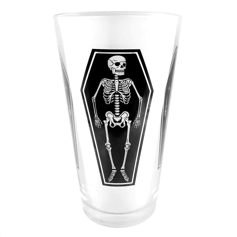 Skeletons Pint Glass-Cups &amp; Mugs-Scarlett Dawn
