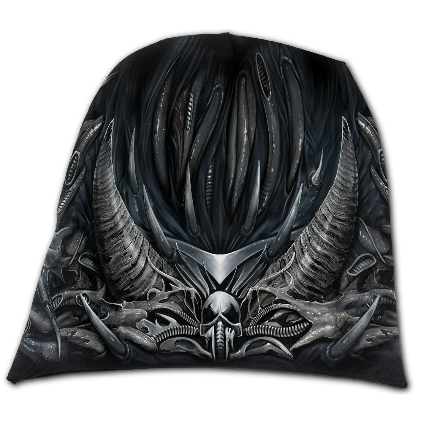 Skull Armour Mens Beanie Black-Mens Beanies, Hats & Snapback Caps-Scarlett Dawn