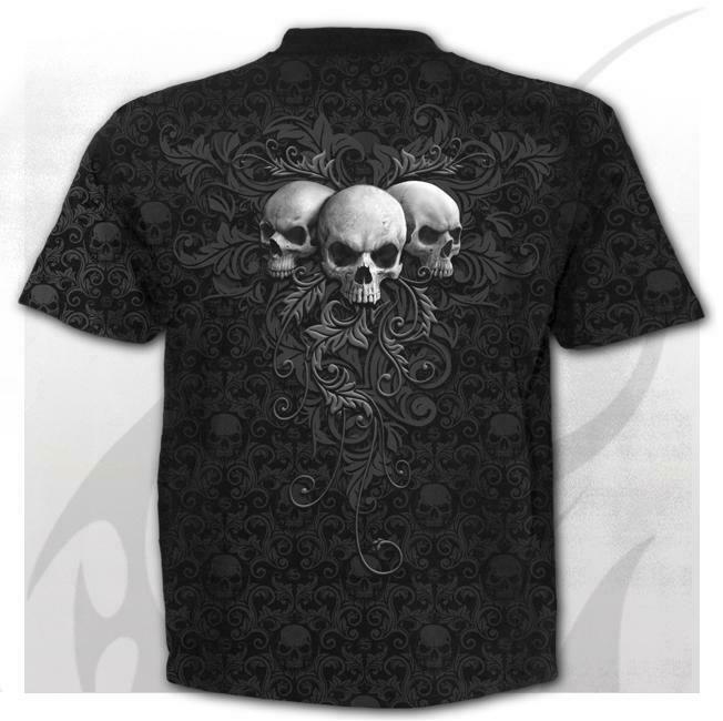 Skull Scroll Mens T-Shirt-Mens T-Shirts &amp; Tanks-Scarlett Dawn