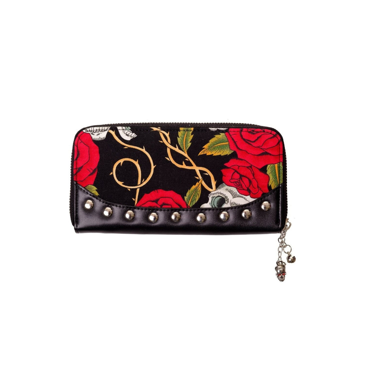 Skulls And Roses Womens Wallet-Womens Handbags, Purses &amp; Wallets-Scarlett Dawn