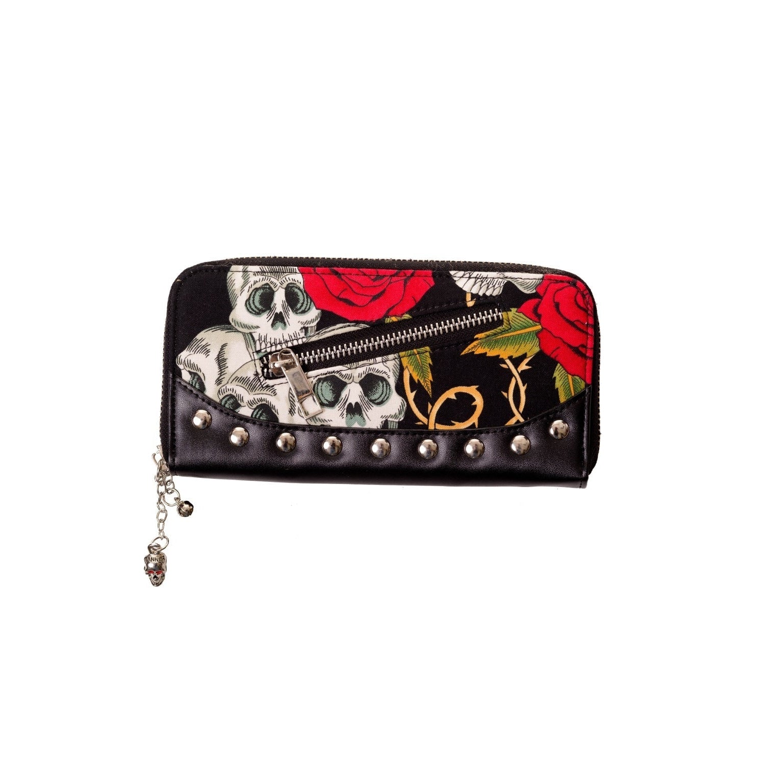 Skulls And Roses Womens Wallet-Womens Handbags, Purses & Wallets-Scarlett Dawn