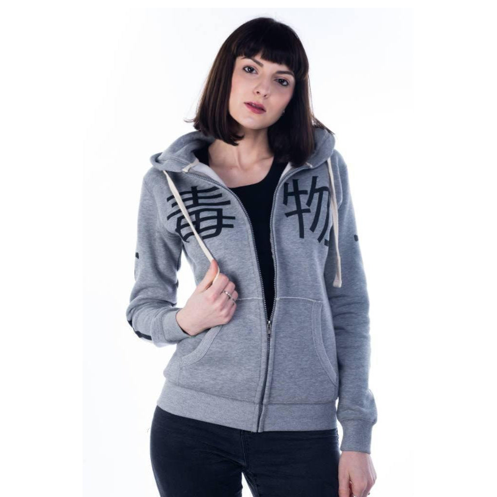 Sleep Heart Zipped Womens Hoodie-Womens Jumpers & Hoodies-Scarlett Dawn