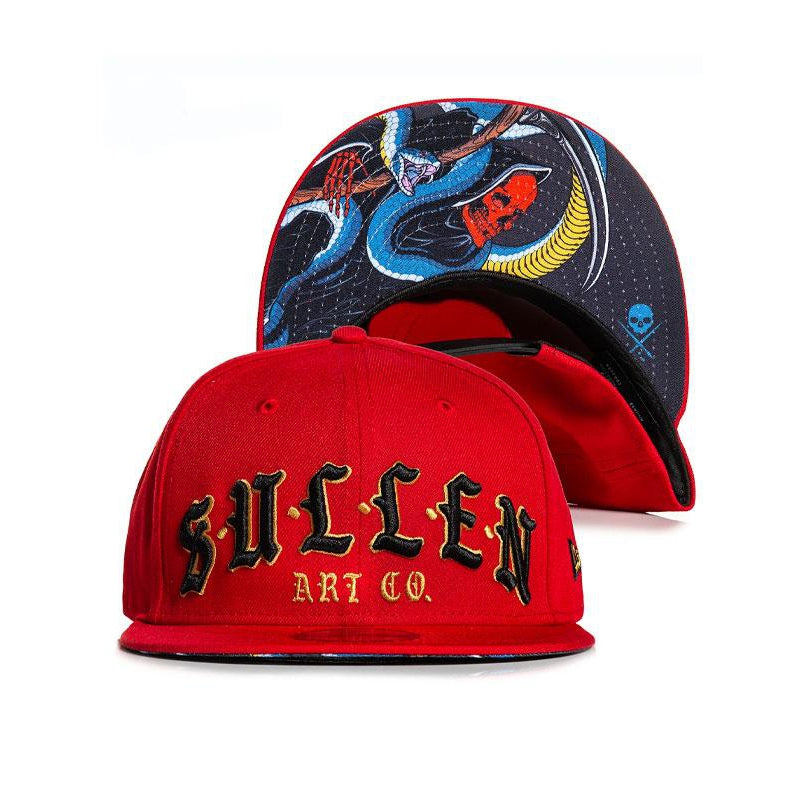 Snake Reaper New Era Snapback Cap-Mens Beanies, Hats & Snapback Caps-Scarlett Dawn