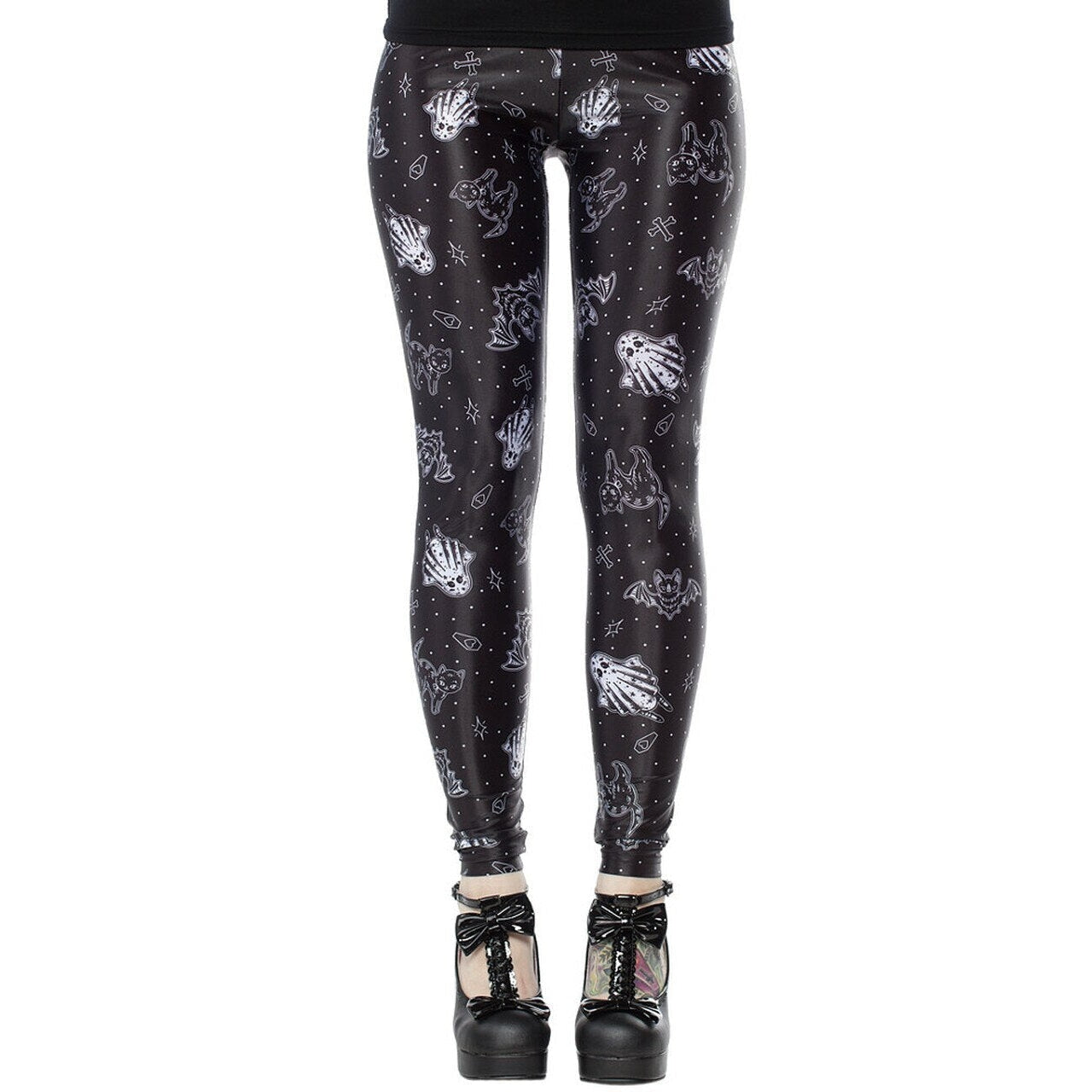 So Cute It's Spooky Womens Leggings-Womens Leggings & Pants-Scarlett Dawn