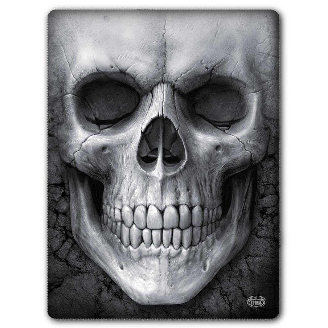 Solemn Skull Double Sided Fleece Blanket-Bedding-Scarlett Dawn