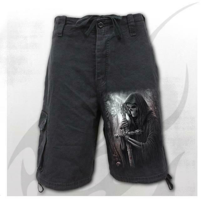 Soul Searcher Mens Vintage Cargo Shorts-Mens Shorts & Pants-Scarlett Dawn