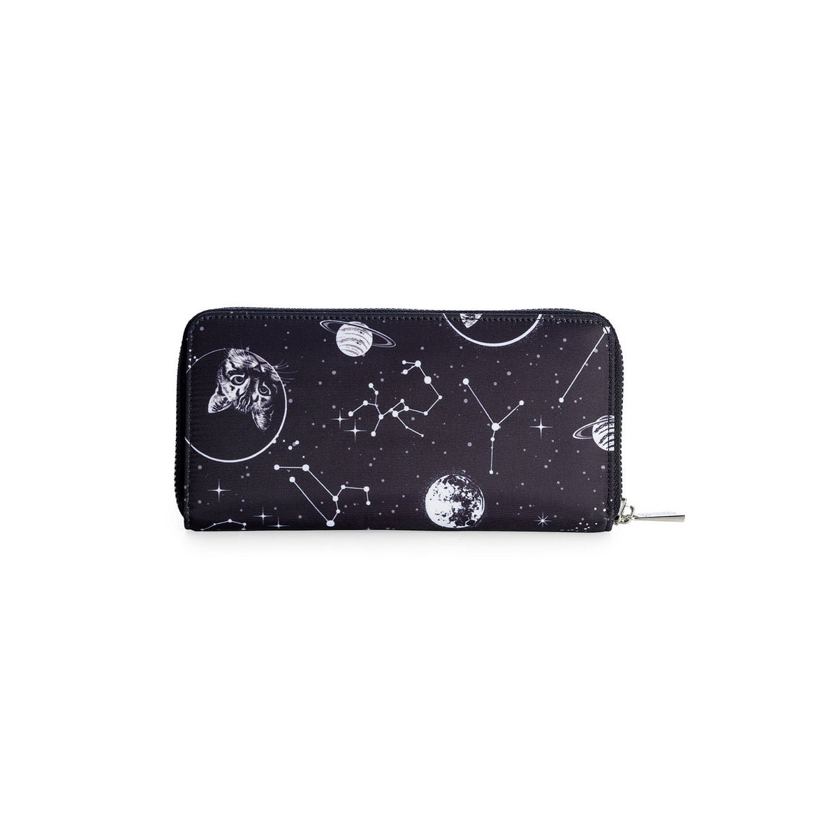 Space Cat Womens Wallet-Womens Handbags, Purses &amp; Wallets-Scarlett Dawn