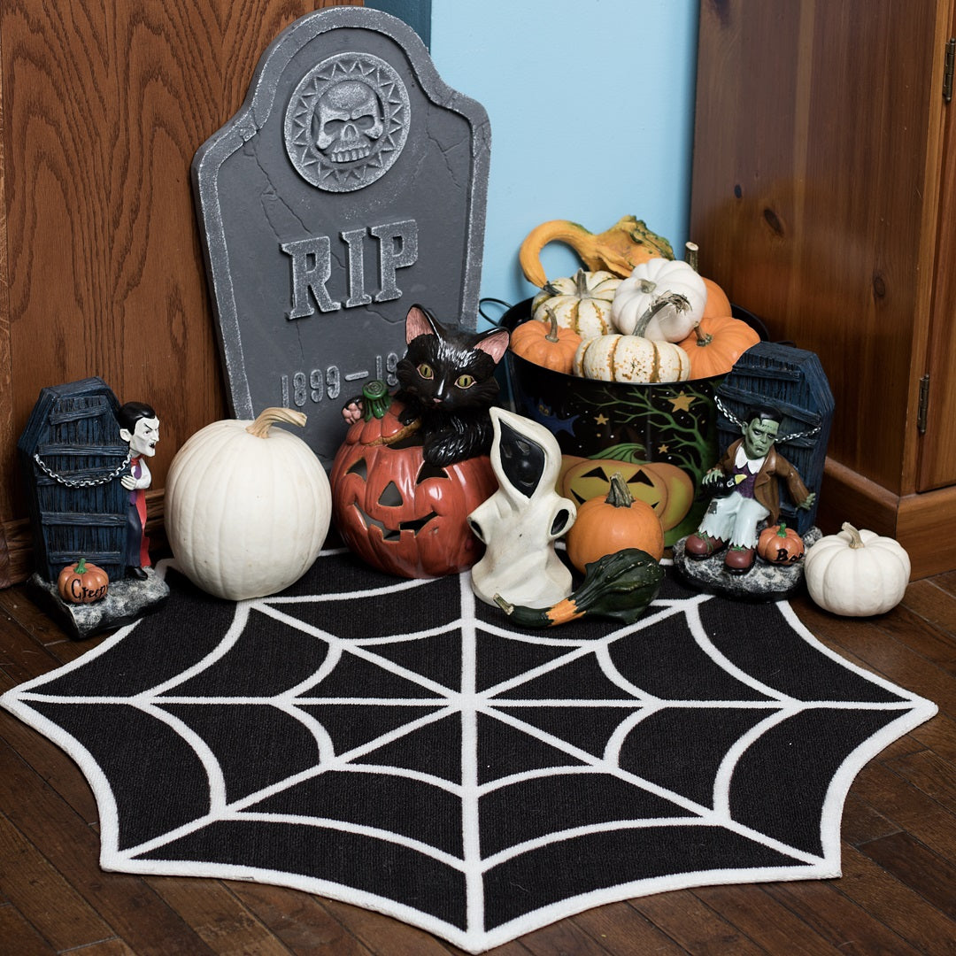 Spiderweb Floor Rug-Rugs & Mats-Scarlett Dawn