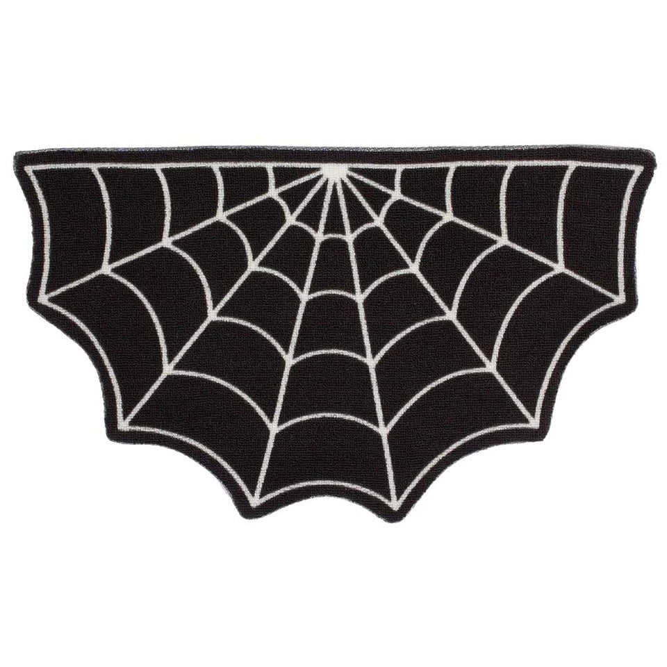 Spiderweb Half Floor Rug-Rugs & Mats-Scarlett Dawn