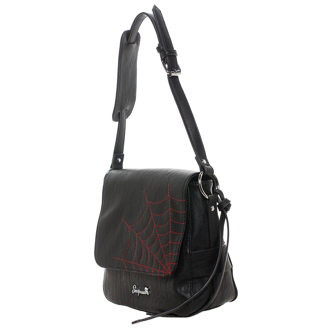 Spiderweb Triumph Purse Black-Womens Handbags, Purses & Wallets-Scarlett Dawn