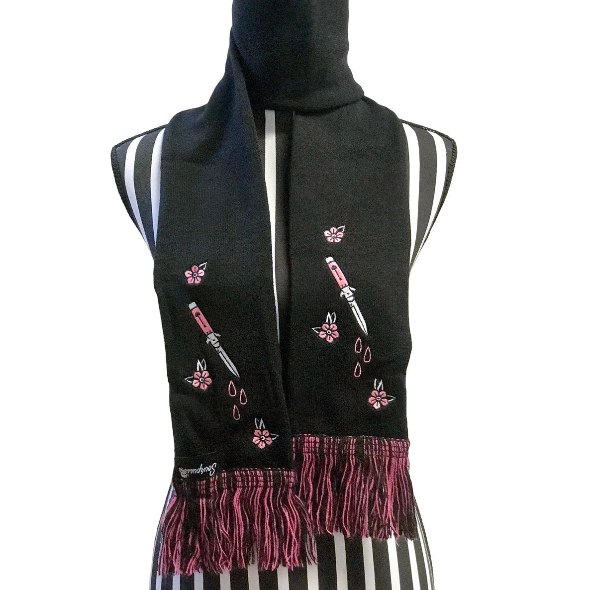 Stabby Knit Scarf-Knit Scarves-Scarlett Dawn