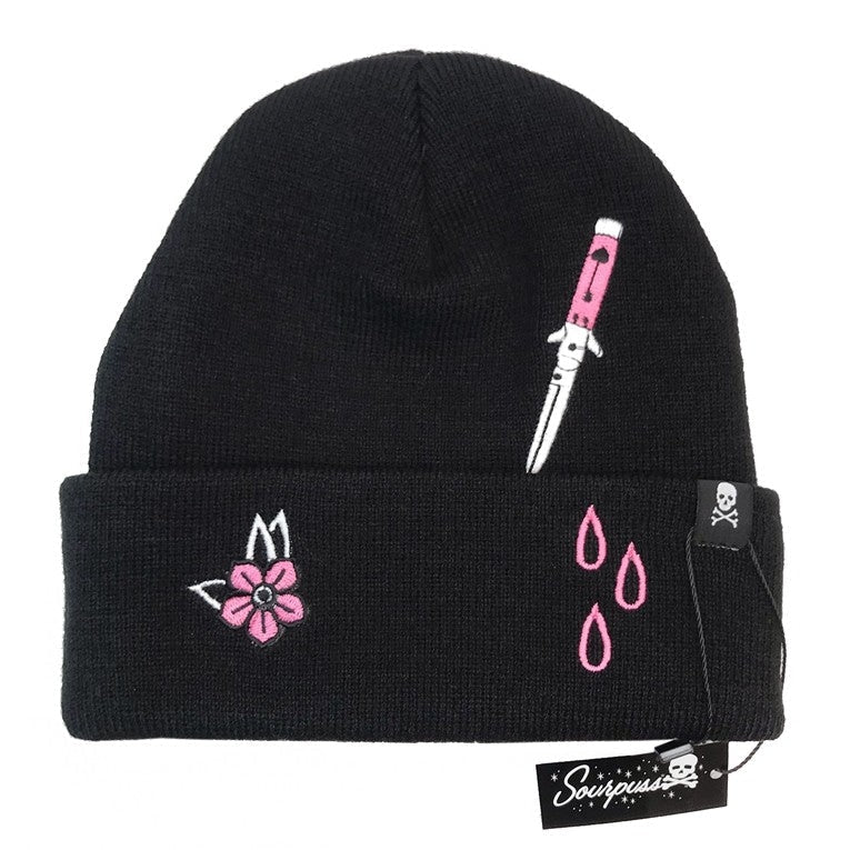 Stabby Womens Beanie-Womens Beanies-Scarlett Dawn