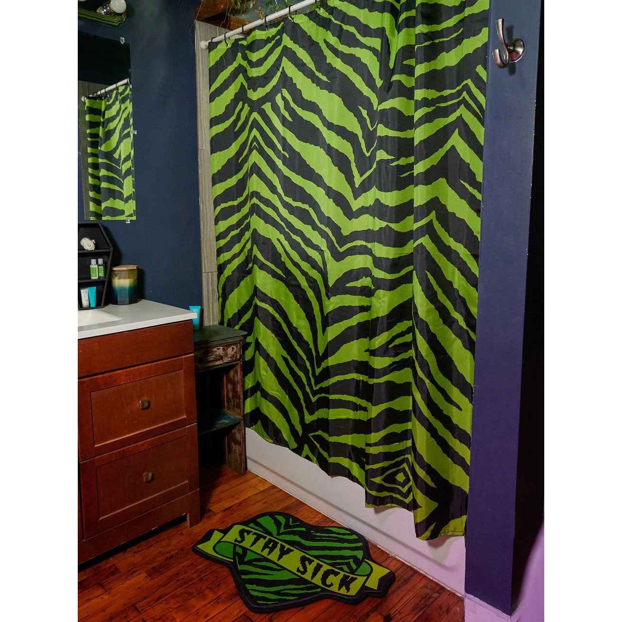 Stay Sick Shower Curtain-Shower Curtains-Scarlett Dawn
