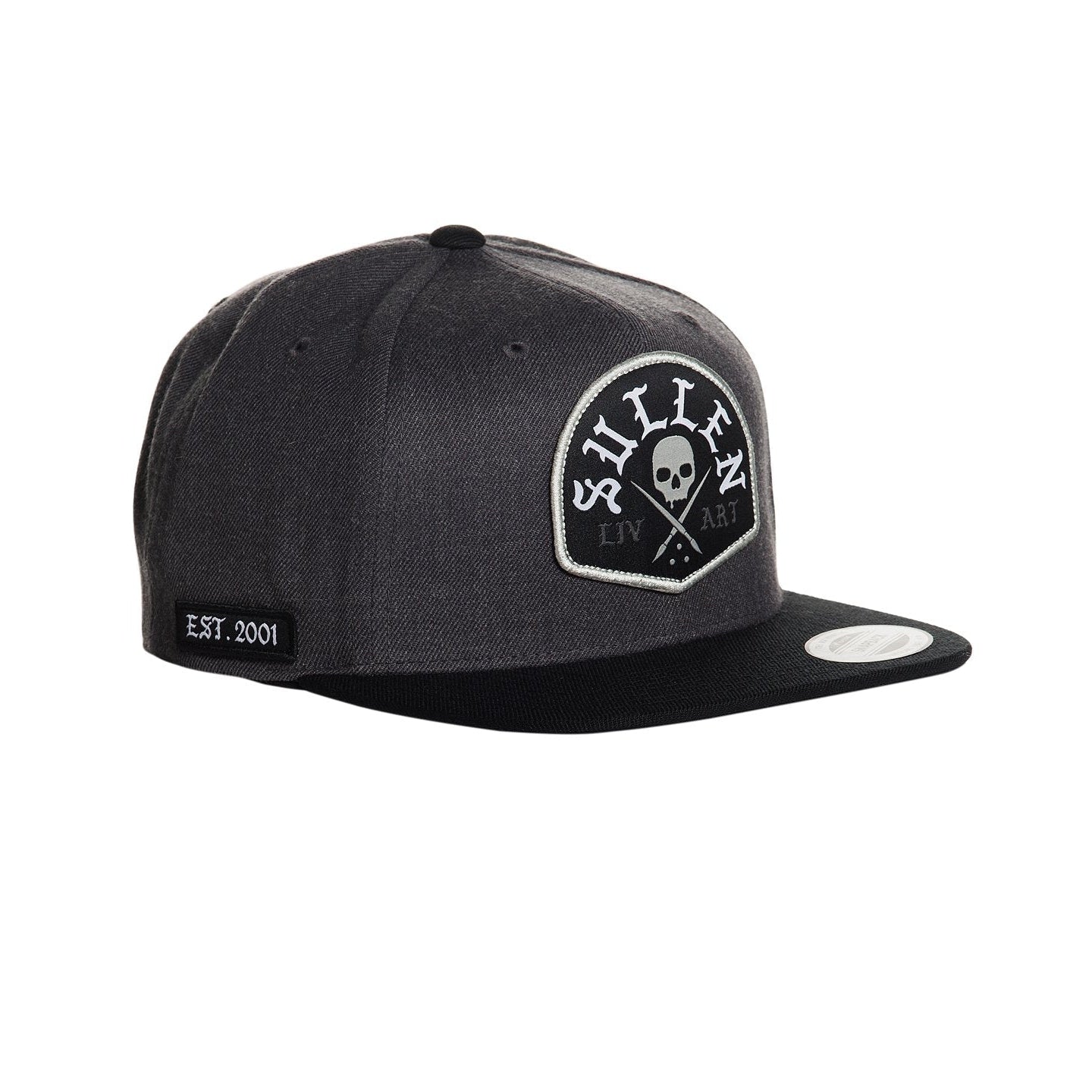 Sterling Grey Snapback Cap-Mens Beanies, Hats & Snapback Caps-Scarlett Dawn
