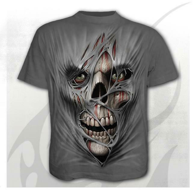 Stitched Up Mens Charcoal T-Shirt-Mens T-Shirts & Tanks-Scarlett Dawn